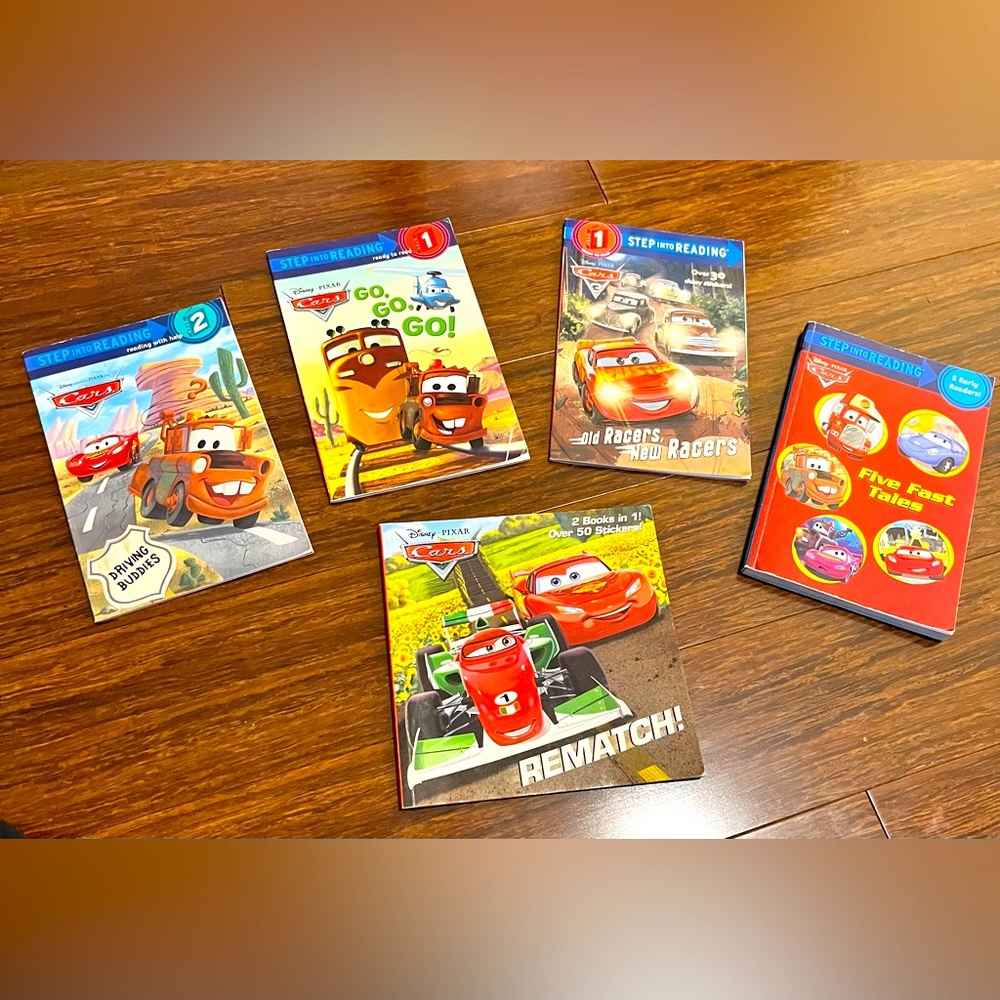 5 Disney Cars Paperback Books